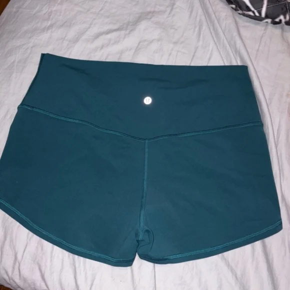 lululemon athletica Deep Teal Athletic Shorts - Picture 3 of 4